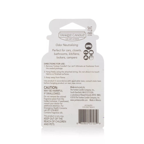 Yankee Candle Car Jar Ultimate - Coconut Beach